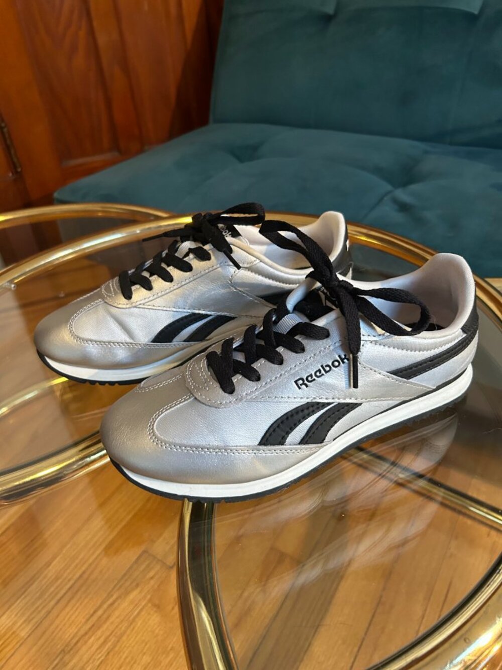 Reebok Metallic Satin Sneakers